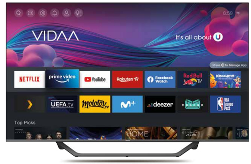 Hisense 55A7HQ teler 139,7 cm (55) 4K Ultra HD Nutiteleri funktsioon WiFi Must