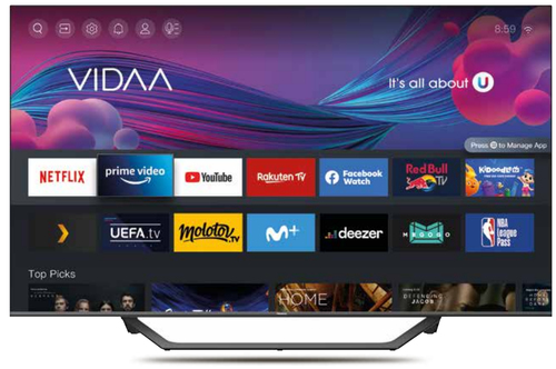 Hisense 50A7HQ teler 127 cm (50) 4K Ultra HD Nutiteleri funktsioon WiFi Must