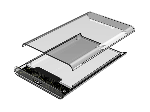 Conceptronic DANTE03T behuizing voor opslagstations HDD-/SSD-behuizing Transparant 2.5, afbeelding 3