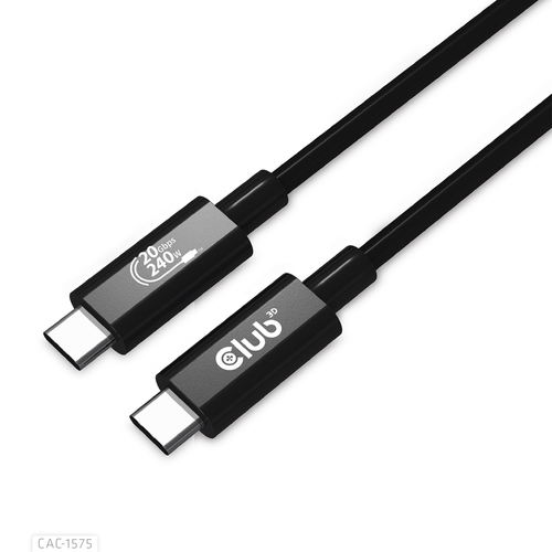 Club 3D USB4-C Gen2x2 Bi-Directional kabel, afbeelding 2