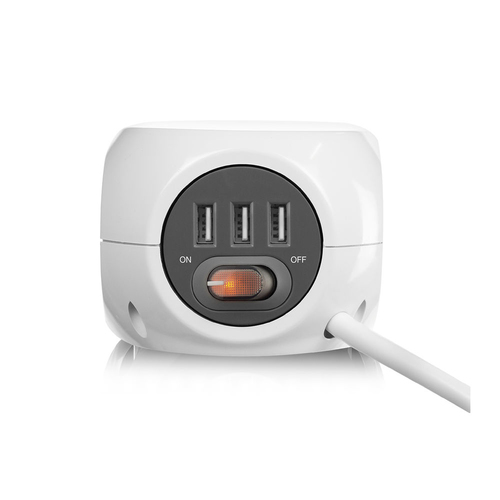 ACT Connectivity Vierkante stekkerdoos (PDU) met 3 sockets type F, 3 USB-A poorten, 1,5m, afbeelding 7