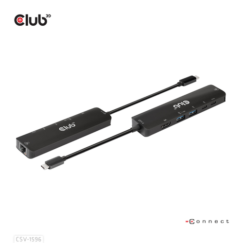 Club 3D USB Gen1 Type-C 6-in-1 Hub dockingstation, afbeelding 3