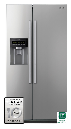 LG GS3159PVPV side-by-side refrigerator Freestanding Silver – image 2