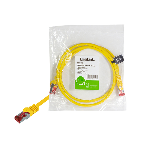 LogiLink CAT6 S/FTP Patchkabel AWG27 PIMF geel 1,00m, afbeelding 6