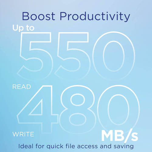 Integral 4TB - 4000GB SSD 2.5INCH SATA 3 R-550MB/s W-480MB/s TBW 1200 V SERIES 2 – image 3