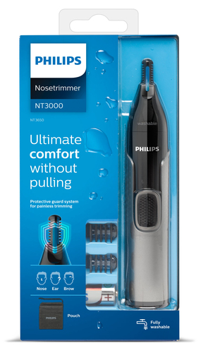 Philips Unisex Nose Trimmer Series 3000 - NT3650/16 in Black Black female - image 3