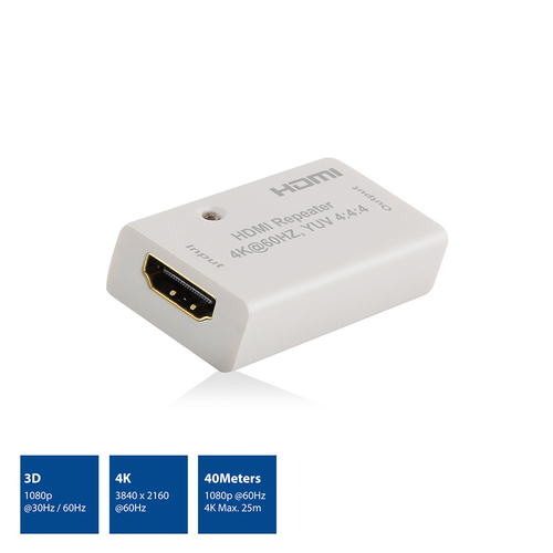 ACT HDMI repeater, up to 40 meter, 4K support