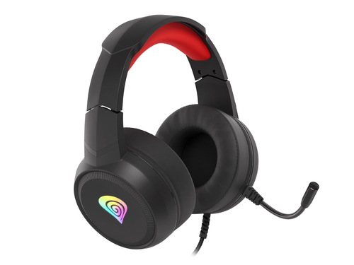 GENESIS Neon 200 Гарнитура Проводная Оголовье Игровой USB тип-A Черный, Красный