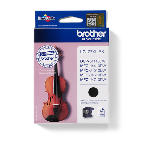 Original Brother Lc127xlbk High Capacity Black Ink Cartridge