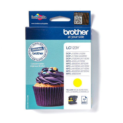 Click to view product details and reviews for Original Brother Lc123y Yellow Ink Cartridge.