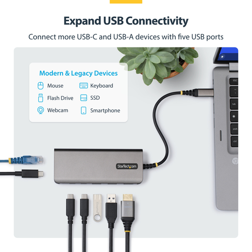 StarTech.com USB-C to HDMI Multiport Adapter with – image 5
