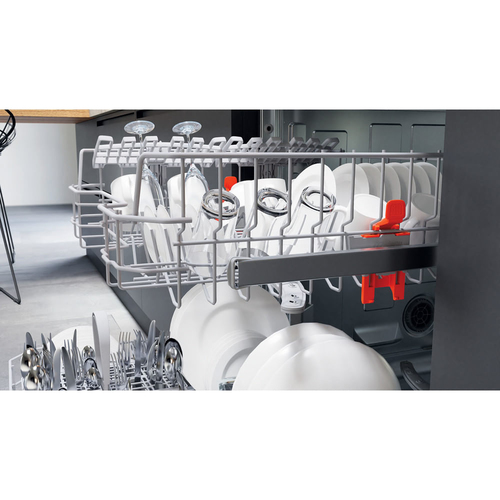 Hotpoint H3BL626BUK Semi Integrated Full Size Dishwasher - Black Control Panel with Fixed Door Hinge Kit - E Rated, Black - image 7