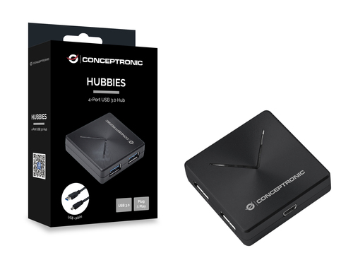 Conceptronic HUBBIES02B interface hub USB 3.2 Gen 1 (3.1 Gen 1) Mini-B 5000 Mbit/s Zwart, afbeelding 5