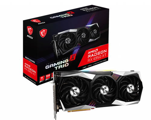 MSI GAMING Radeon RX 6950 XT X TRIO 16 AMD Radeon RX 6950XT 16 GB GDDR6