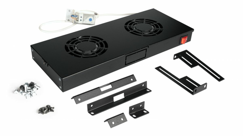 Equip Lüftermodul 19" voor Serverschränke, 4xLüfter RAL9005, afbeelding 3