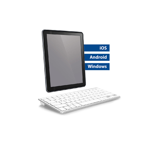 ACT AC5605 Portable Toetsenbord Draadloos Wit Azerty Belgisch, afbeelding 3