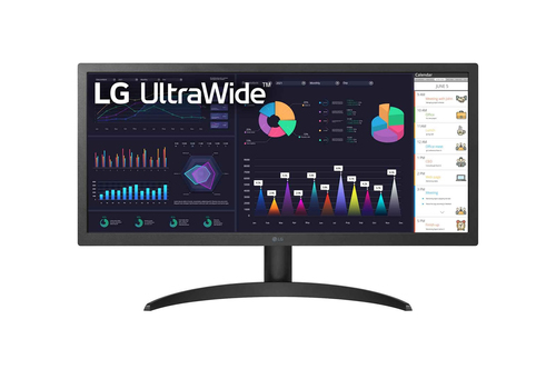 LG UltraWide 26WQ500-B - Monitor LED - 26 257 visible - 2560 x 1080 UltraWide 75 Hz - IPS - 250 cd/m² - 10001 - HDR10 - 1 ms - 2xHDMI - 26WQ500-B