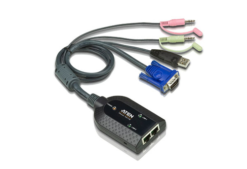 Aten VGA USB Virtual Media KVM Adapter With Audio, Dual Output FOR KM Series