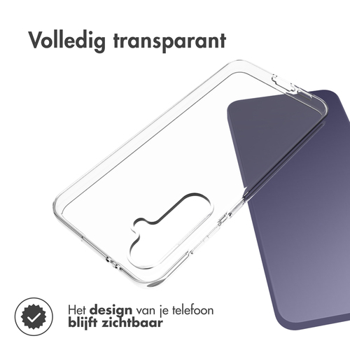 Accezz Clear Backcover Samsung Galaxy S24 FE Telefoonhoesje Transparant, afbeelding 2