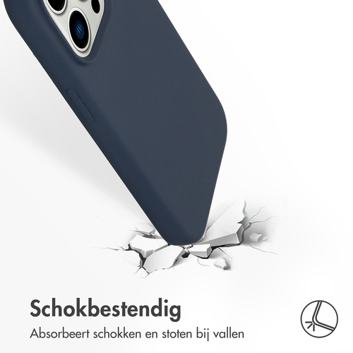 Accezz Liquid Silicone Backcover iPhone 14 Pro - Donkerblauw, afbeelding 3