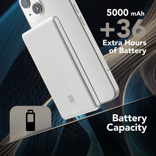 Cellularline Battery Char Emer.5000 MagSafe White – image 3