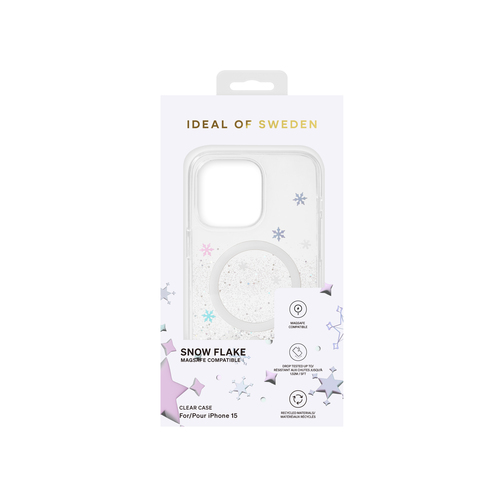 iDeal of Sweden Clear Case MagSafe iPhone 13 / 14 / 15 / 16e Snowflake – image 2