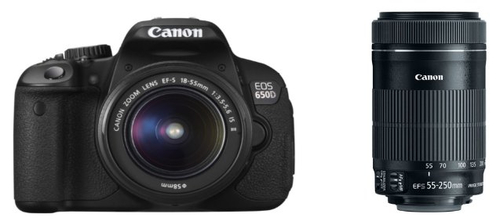 Canon 650D + EF-S 18-55mm + EF-S 55-250mm