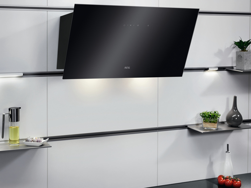 AEG DVX5661HB cooker hood Wall-mounted Black 710 m³/h – image 2
