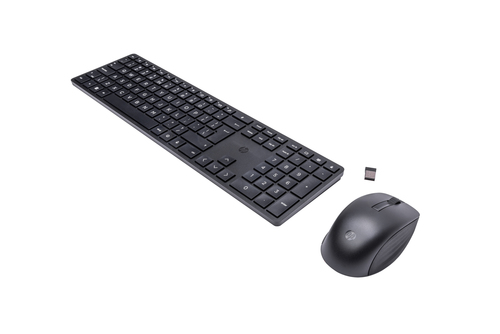 HP 650 Draadloos Toetsenbord en Muis set Zwart Qwerty, afbeelding 2