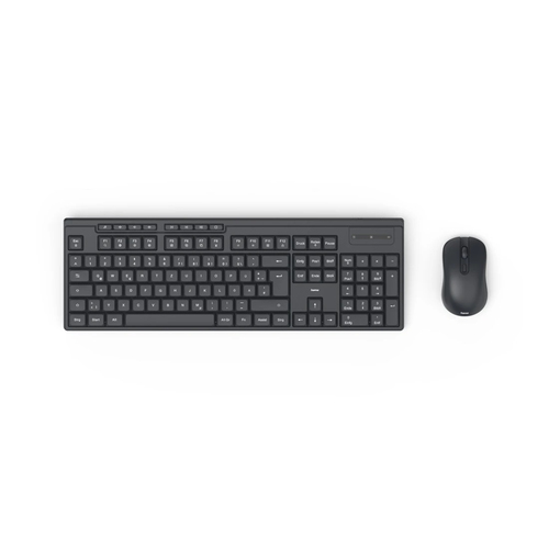Hama WKM-200 клавиатура Мышь входит в комплектацию Дом/офис Беспроводной RF QWERTZ Немецкий Черный
