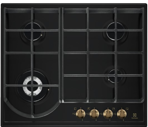 Electrolux EGH6343ROR Черный Встроенный 60 cm Газовый 4 зона(ы)