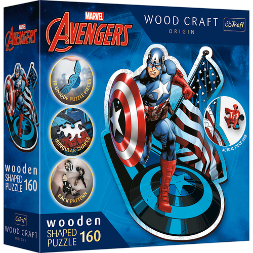 Trefl Wood Craft Origin MARVEL: Avengers 20194 паззл Пазл с фигурками 160 шт Комиксы
