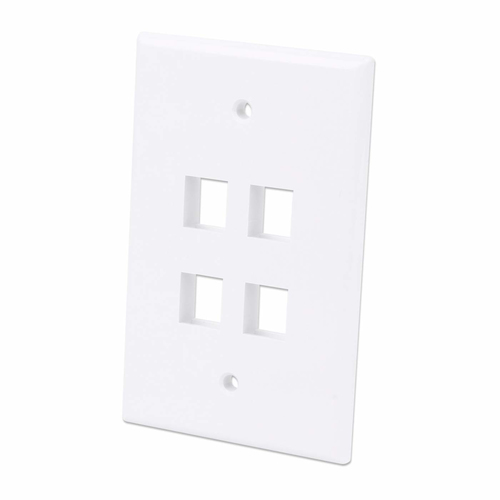 4-OUTLET OVERSIZED KEYSTONE WALL PLATE