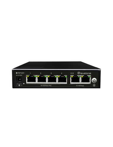 LevelOne FEP-0631 Switch 6-porte 10/100 PoE