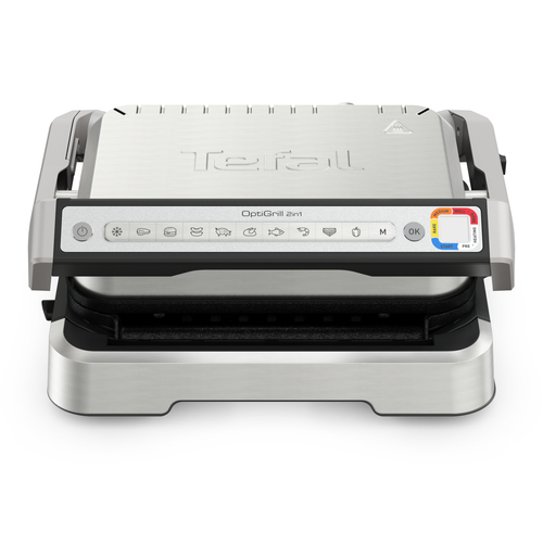 Tefal OptiGrill 2-in-1 intelligente contactgrill en barbecue | 9 automatische programma's | gaarheidsniveau-indicator | opent 180° tot volledige barbecue | 4 temperatuurstanden | vaatwasmachinebestendige platen | 2100 W | GC772D – Foto 3 van 10