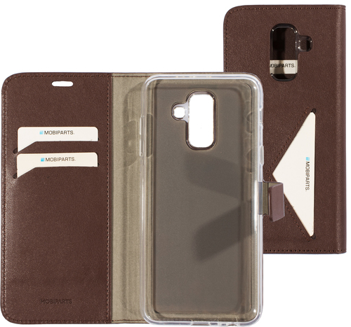 Mobiparts Classic Wallet Case Samsung Galaxy A6 Plus (2018) Brown – image 1