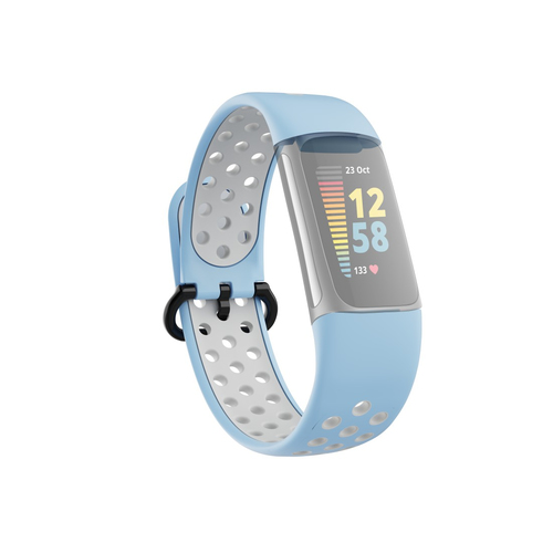 Hama 00086249 smart wearable accessory Ремешок Синий, Серый Силиконовый