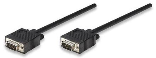 Manhattan 371377 cable VGA 11 m VGA (D-Sub) Negro imagen 1