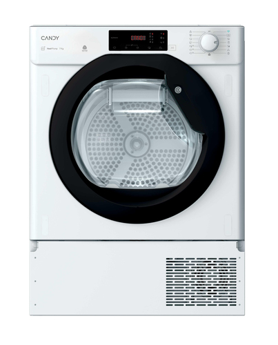 Candy Smart BCTD1 H7A1TBE-80 Wifi Connected 7Kg Integrated Heat Pump Tumble Dryer - Black / White - A+ Rated, Black - image 1