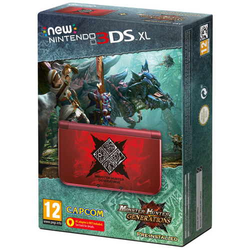 Nintendo New 3DS XL Monster Hunter Generations Edition + Case