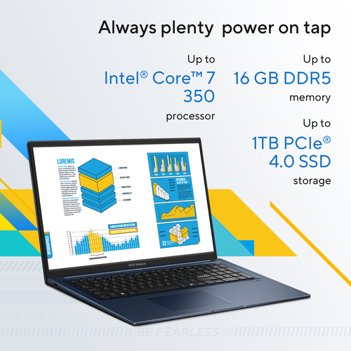 ASUS Vivobook 17 X1704MA-AU051W Intel Core 7 350 Laptop 43.9 cm (17.3") Full HD 16 GB DDR5-SDRAM 512 GB SSD Wi-Fi 6 (802.11ax) Windows 11 Home Blue – image 8