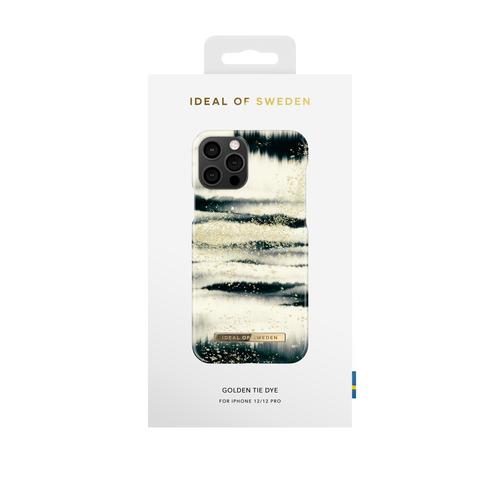 iDeal of Sweden Printed Case iPhone 12/12P Golden Tie Dye