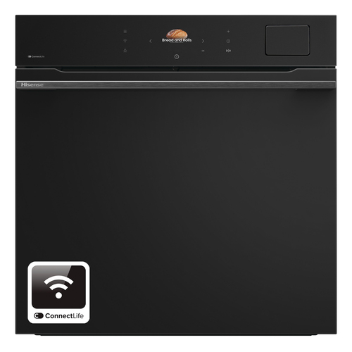 Hisense Hi8 BlackLine BAS6AH8BUKWF Wifi Connected Built In Electric Single Oven - Jet Black - A+ Rated, Black - image 2