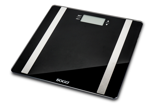 Sogo BAB-SS-3980 personal scale Square Black Electronic personal scale – image 2