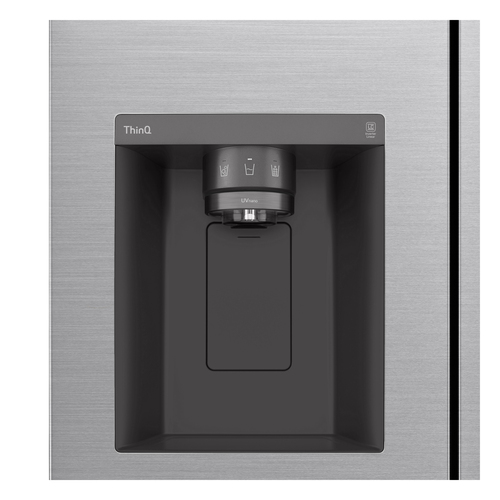 LG NatureFRESH GSLD80PZRD American Style Smart Fridge Freezer - Shiny Steel - D Rated – image 4