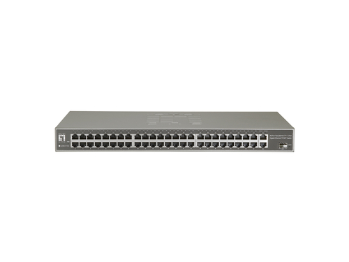 LevelOne 51-Port Fast Ethernet Switch, 2 x Gigabit RJ45, 1 x Gigabit SFP – image 2