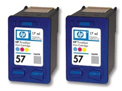 HP 57 Twin – Multipack tricromia originale