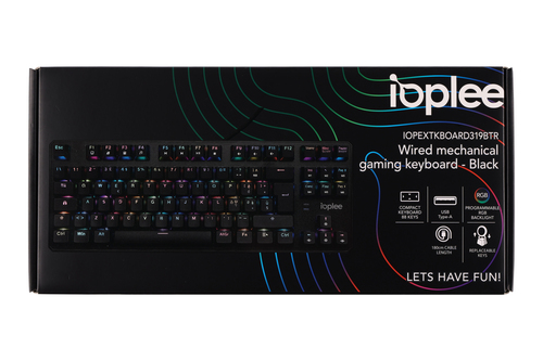 IOPLEE 319BTR keyboard Universal USB QWERTY Italian Black – image 9