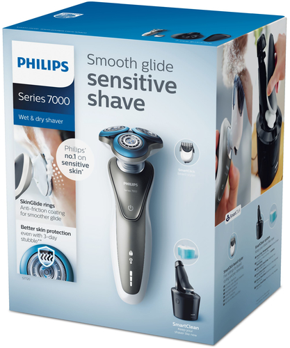 Philips SHAVER Series 7000 S7720/31 men's shaver Rotation shaver Trimmer Blue, Grey, White – image 2