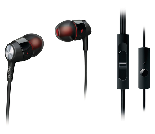 Philips SHE8005/10 headphones/headset Wired In-ear Black, Red